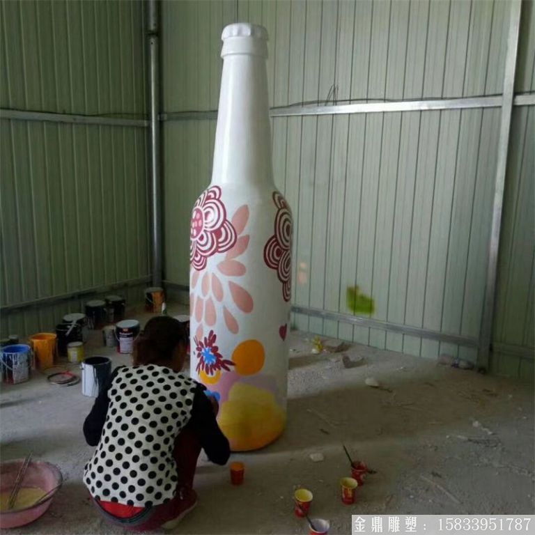 ktv酒瓶雕塑 質美價廉玻璃鋼藝術品 (4)