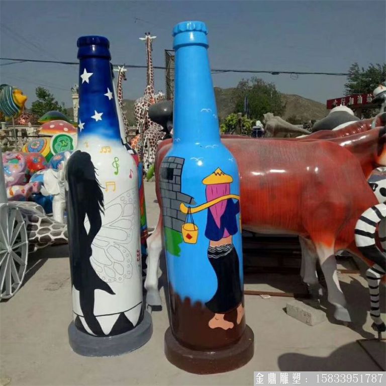 ktv酒瓶雕塑 質美價廉玻璃鋼藝術品 (5)