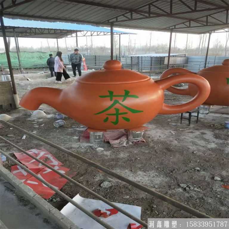 紫銅景觀茶壺，流水茶壺，景區天壺