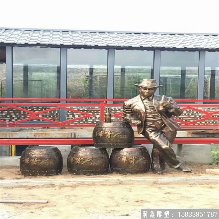 啤酒節(jié)主題人物雕塑景觀，酒文化雕塑案例