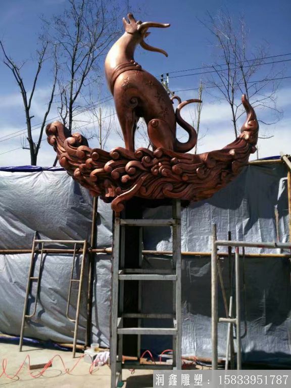 神獸鍛銅雕塑，動物神獸雕塑定做