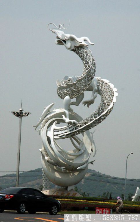 不銹鋼龍雕塑 廠家定制 