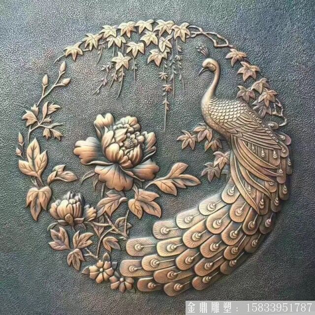 孔雀雕塑 浮雕定制 廠(chǎng)家定制